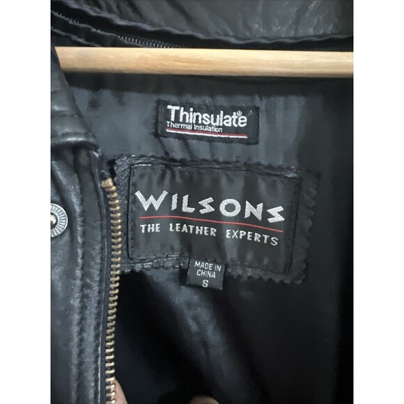 Wilsons Thinsulate 3M Thermal Insulation Leather Unisex  Coat Jacket Size S - Picture 8 of 15